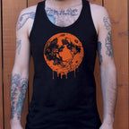 Blood Moon Dripping Orange Graphic