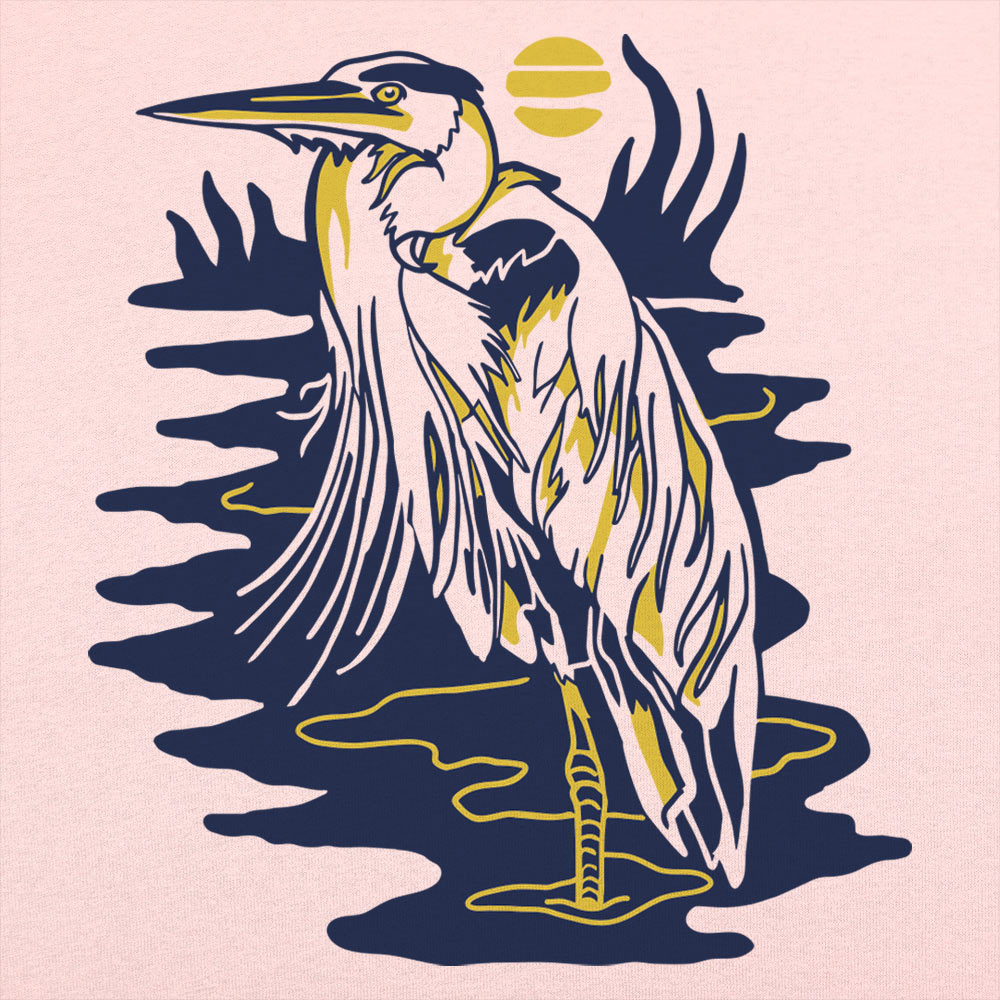 Blue Heron Marsh at Sunset Graphic