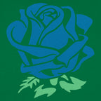 Blue Rose Flower in Tattoo Style Graphic