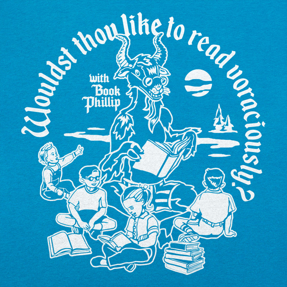 Book Phillip Horned Goat Reading Voraciously with Kids
