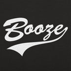 Booze Retro Varsity Script Sports Logo