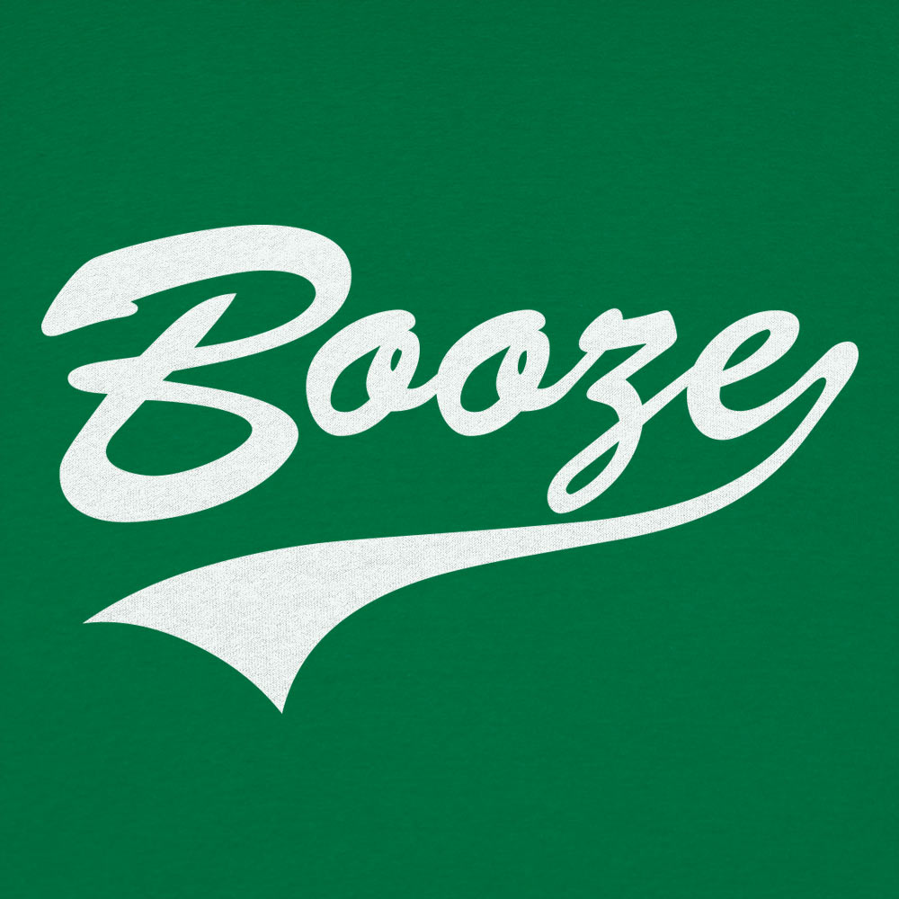 Booze Retro Varsity Script Sports Logo