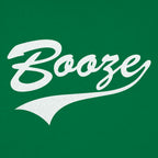 Booze Retro Varsity Script Sports Logo