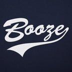 Booze Retro Varsity Script Sports Logo