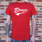 Booze Retro Varsity Script Sports Logo