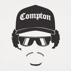 Boy In The Hood Rapper Silhouette with Compton Hat and Sunglasses