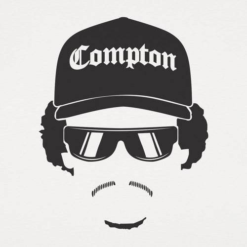 Boy In The Hood Rapper Silhouette with Compton Hat and Sunglasses