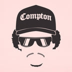 Boy In The Hood Rapper Silhouette with Compton Hat and Sunglasses