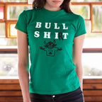 Bull Shirt Funny Pun with Cartoon Bull Wearing Shirt