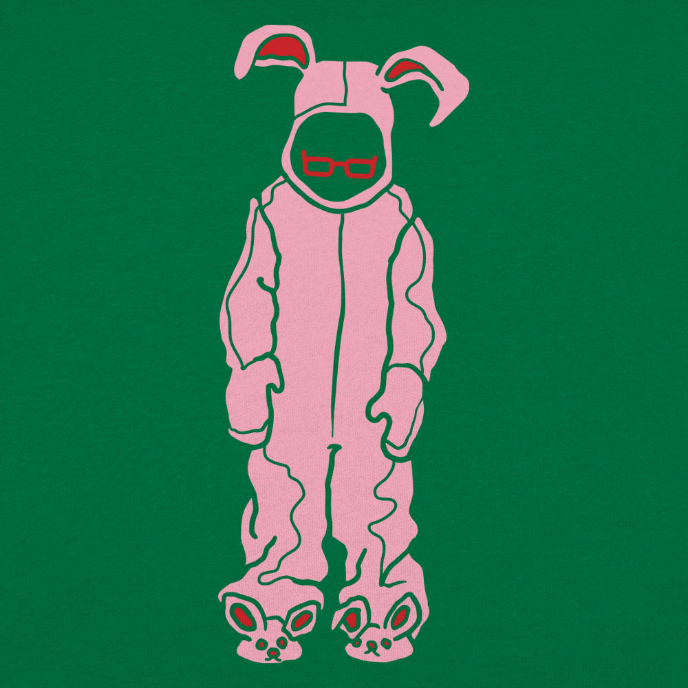 Bunny Pajamas Pink Bunny Costume with Glasses