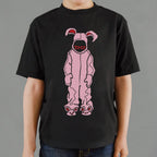 Bunny Pajamas Pink Bunny Costume with Glasses
