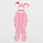 Bunny Pajamas Pink Bunny Costume with Glasses