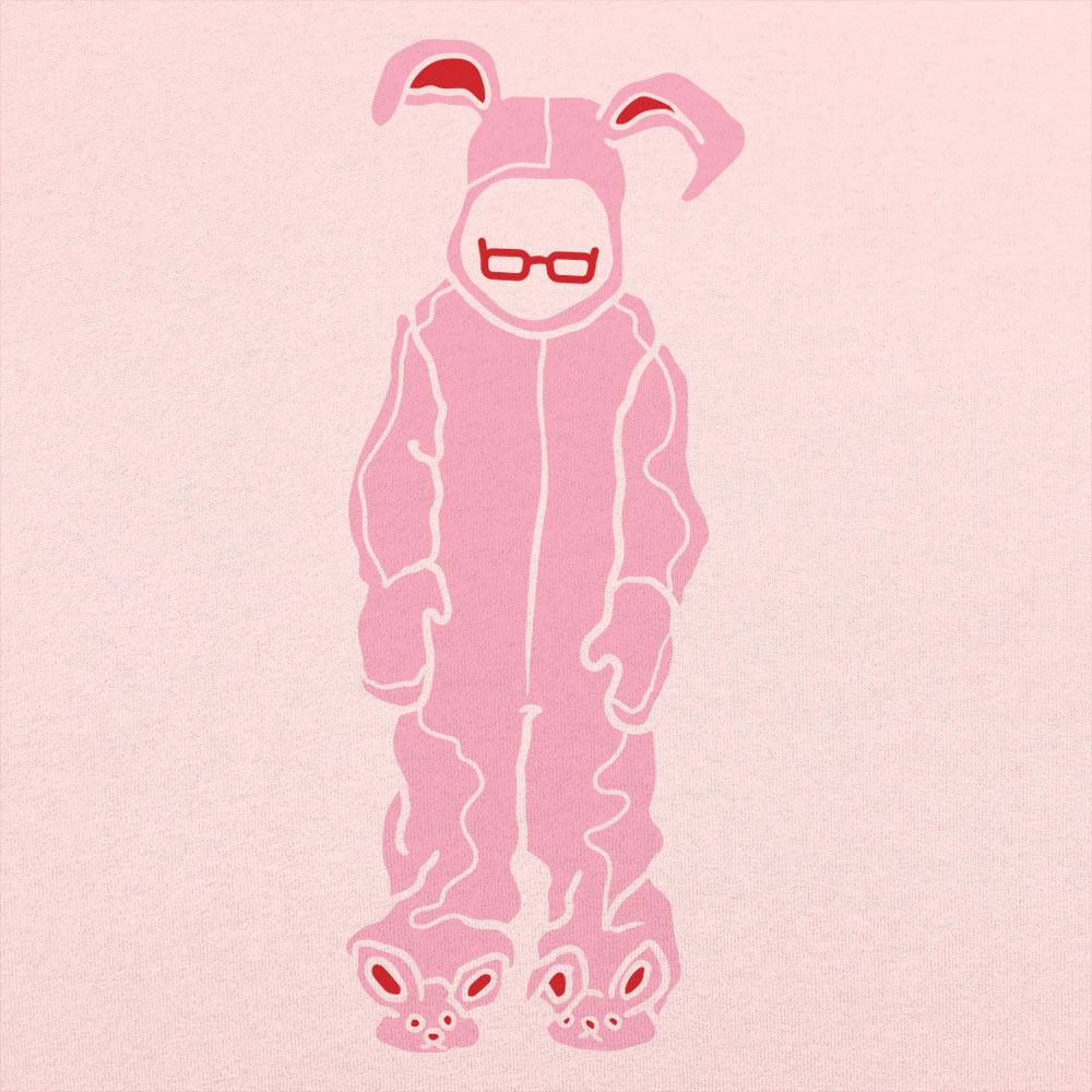 Bunny Pajamas Pink Bunny Costume with Glasses