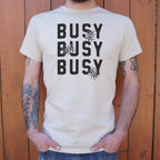 Busy Busy Busy Bees Bold Text with Bee Illustrations