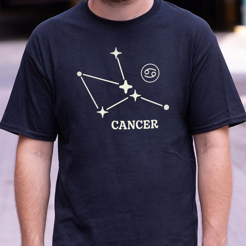 Cancer Constellation Zodiac Sign with Stars and Crab Symbol