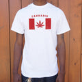Cannabis Canada Flag Graphic