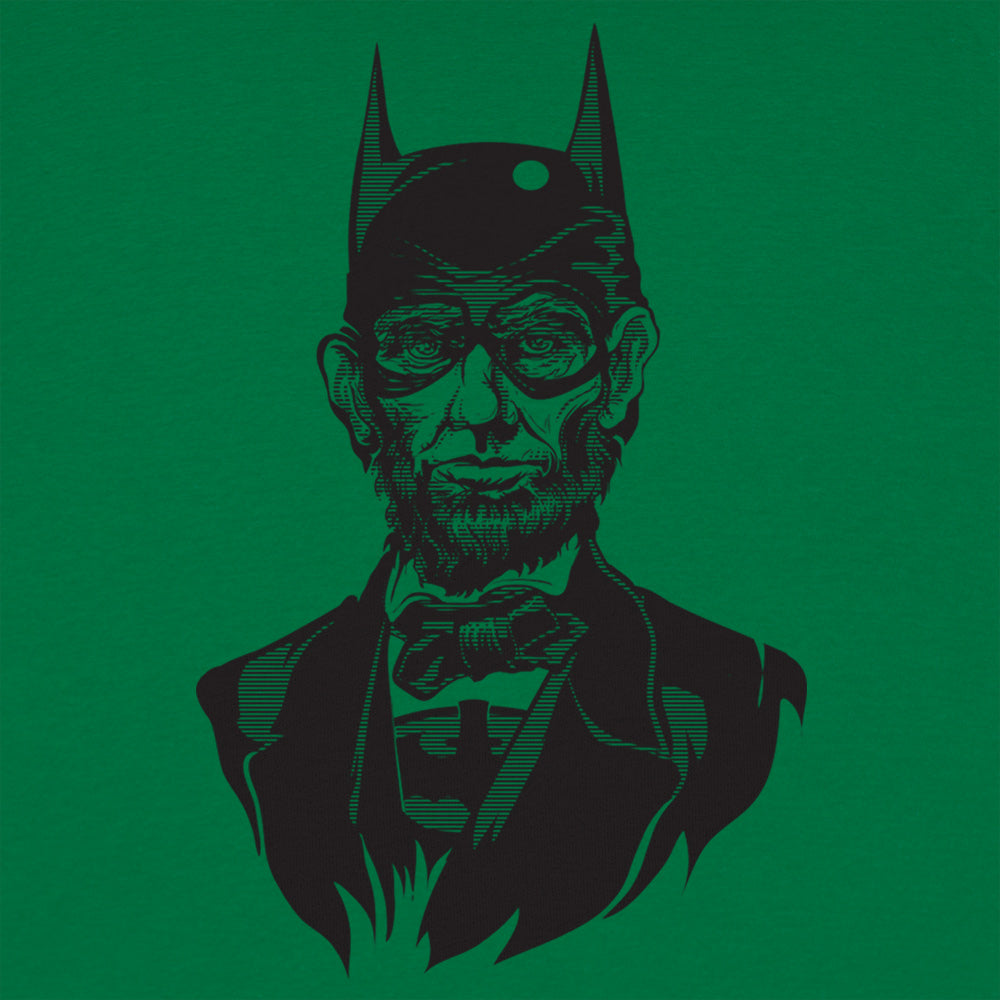 Caped Emancipator Abe Lincoln Bat Hero Mashup