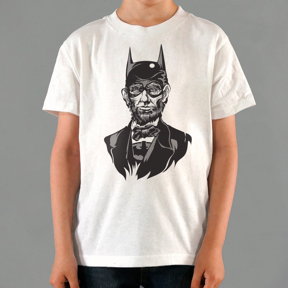 Caped Emancipator Abe Lincoln Bat Hero Mashup
