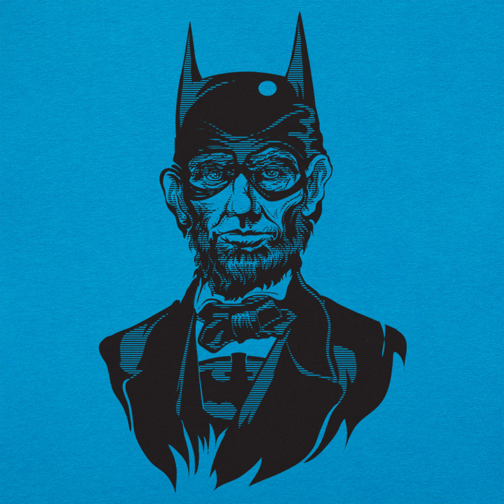 Caped Emancipator Abe Lincoln Bat Hero Mashup
