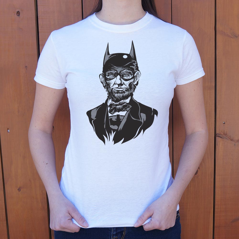 Caped Emancipator Abe Lincoln Bat Hero Mashup