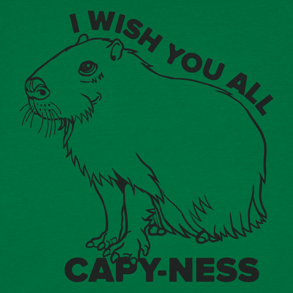 Capyness Capybara Wishing You All Happiness