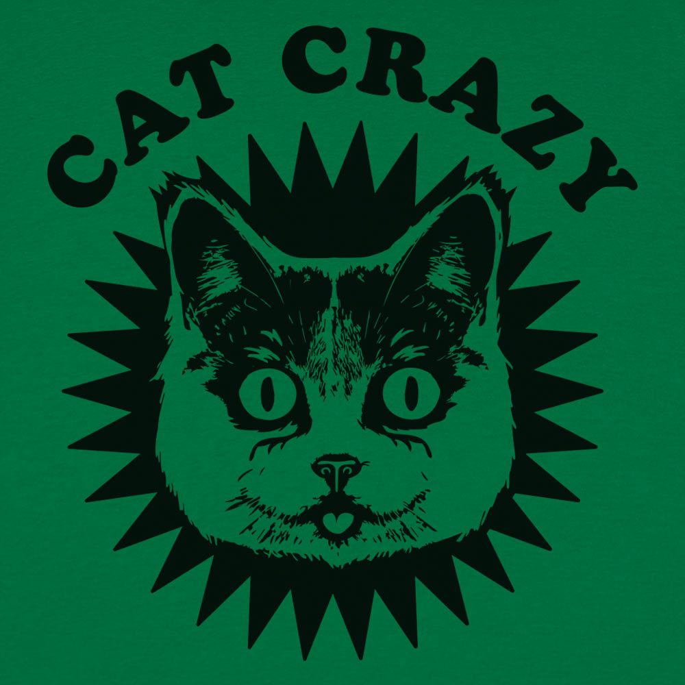 Cat Crazy Wide Eyed Cat Face