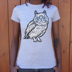 Cat Owl Hybrid Creature with Cat Head and Owl Body