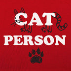 Cat Person Cat Face Paw Print Design