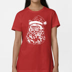 Cat Santa with Beard. Glasses. and Santa Hat