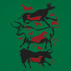 Cave Art Bulls Prehistoric Lascaux Cave Painting