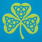 Celtic Shamrock with Trinity Knots Graphic