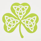 Celtic Shamrock with Trinity Knots Graphic
