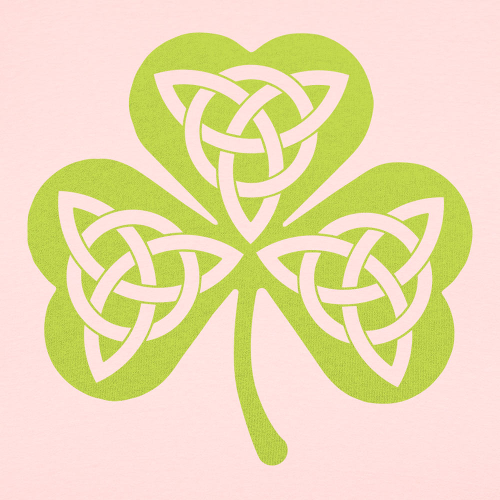 Celtic Shamrock with Trinity Knots Graphic