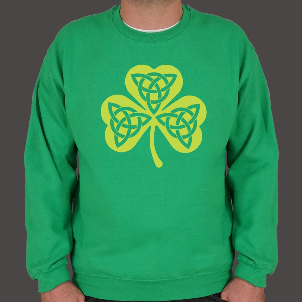 Celtic Shamrock with Trinity Knots Graphic
