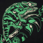 Chameleon on a Branch Lizard Art