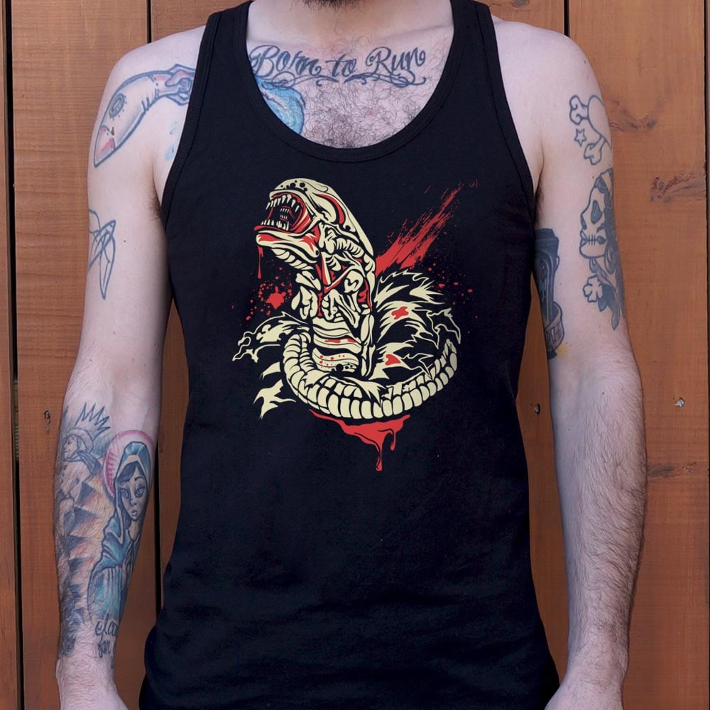 Chest Burstin' Alien Bloody Space Creature Bursting Out