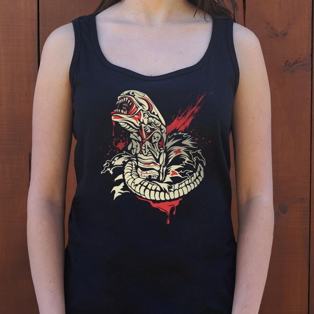 Chest Burstin' Alien Bloody Space Creature Bursting Out