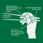Chopsticks 101 Diagram Guide to Holding Chopsticks