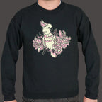 Cockatoo in Tropical Flowers Graphic