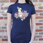 Cockatoo in Tropical Flowers Graphic