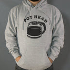 Pot Head Coffee Pun with Coffee Pot Carafe