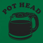 Pot Head Coffee Pun with Coffee Pot Carafe