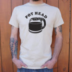 Pot Head Coffee Pun with Coffee Pot Carafe