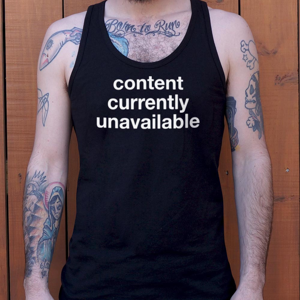Content Currently Unavailable Error Message