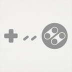 Retro Game Controller Symbols Graphic