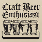 Craft Beer Enthusiast with Beer Flight