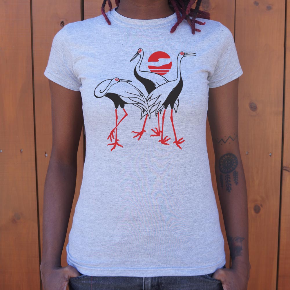 Japanese Cranes Graphic