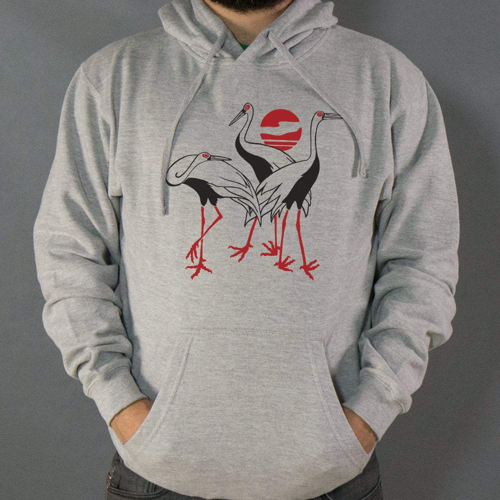 Japanese Cranes Graphic