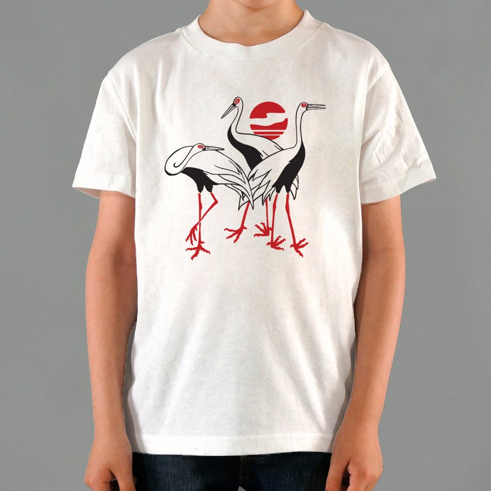 Japanese Cranes Graphic