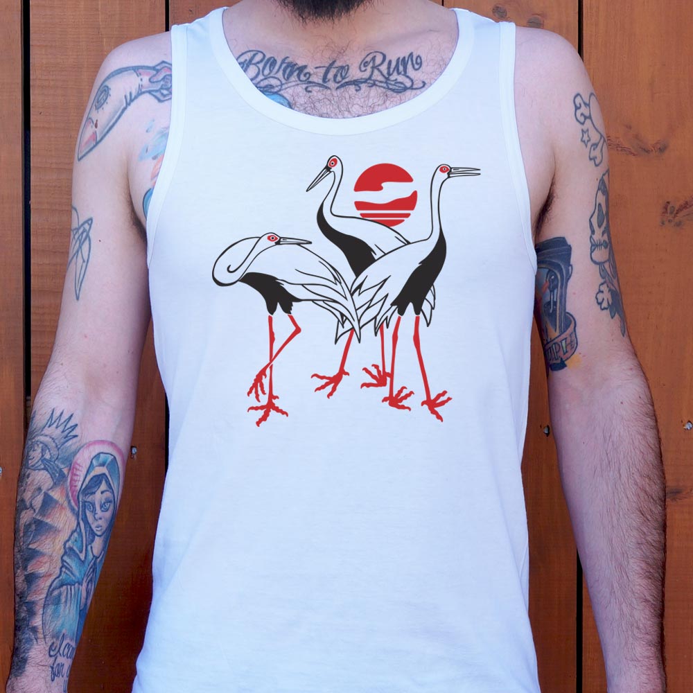 Japanese Cranes Graphic